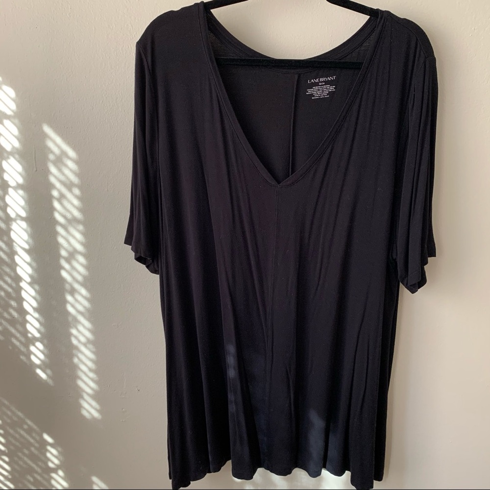 Lane Bryant V-neck Top - Black